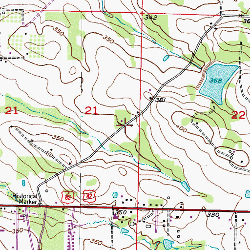 Topographic Map of City of Texarkana, AR
