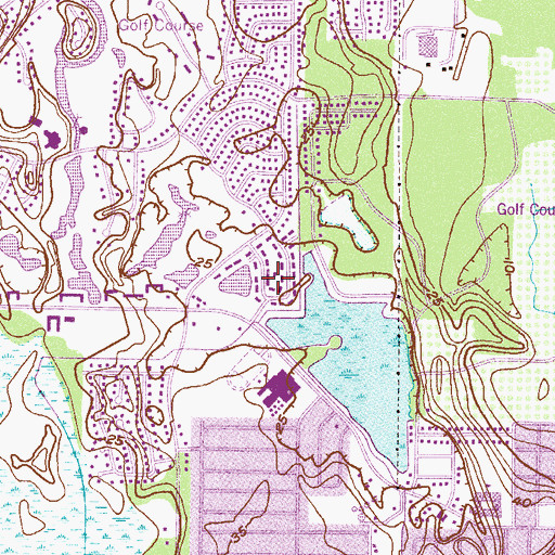 Topographic Map of City of Titusville, FL