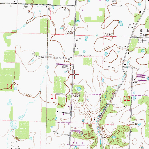 Topographic Map of City of Tontitown, AR