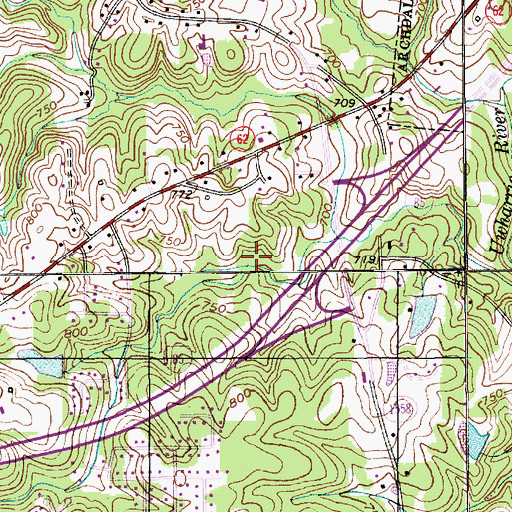 Topographic Map of City of Trinity, NC
