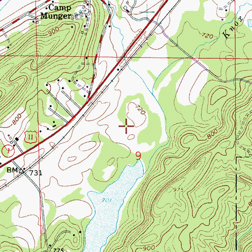 Topographic Map of City of Trussville, AL