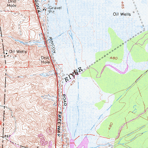 Topographic Map of Chino Creek, CA