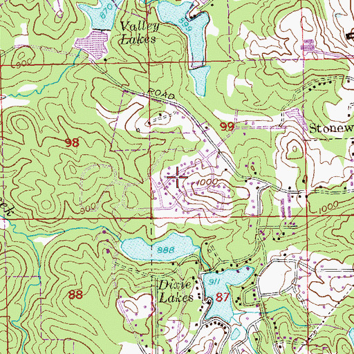 Topographic Map of City of Union City, GA