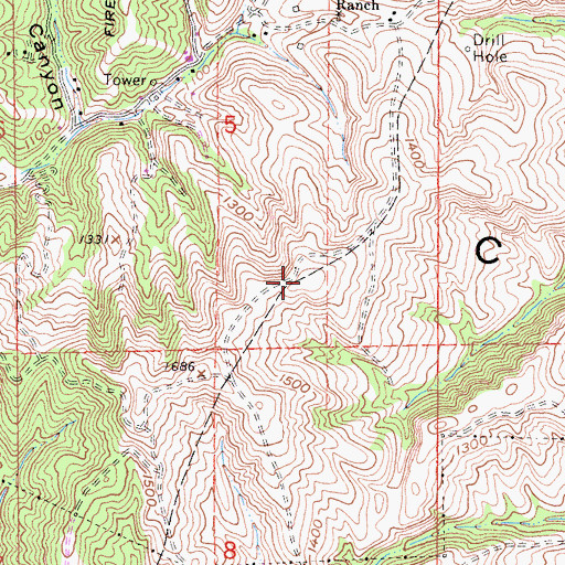 Topographic Map of Chino Hills, CA