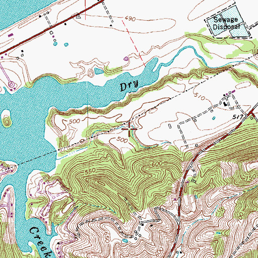 Topographic Map of City of Warsaw, KY