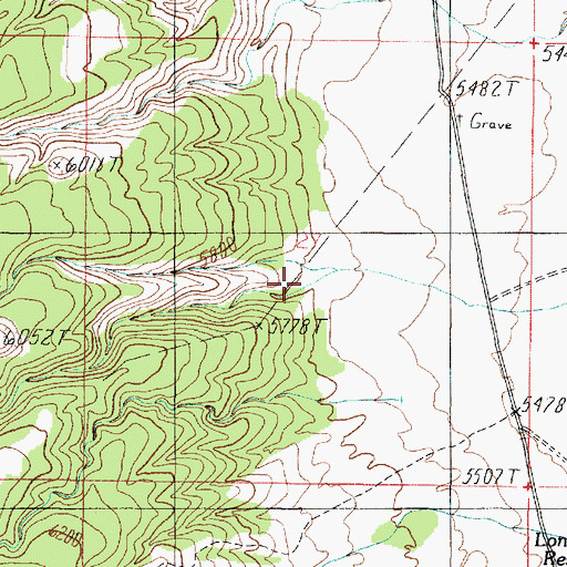 Topographic Map of Fence Canyon, AZ