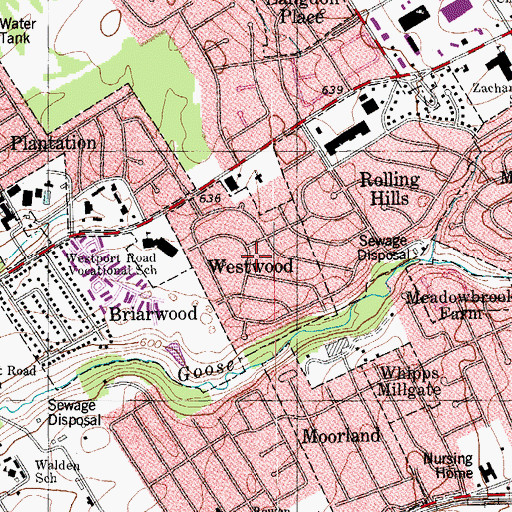 Topographic Map of City of Westwood, KY