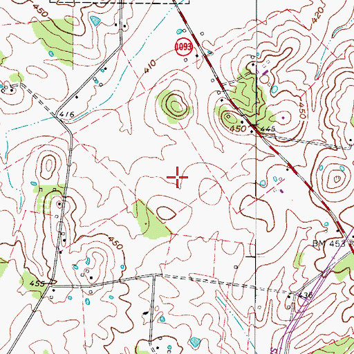 Topographic Map of City of White Plains, KY
