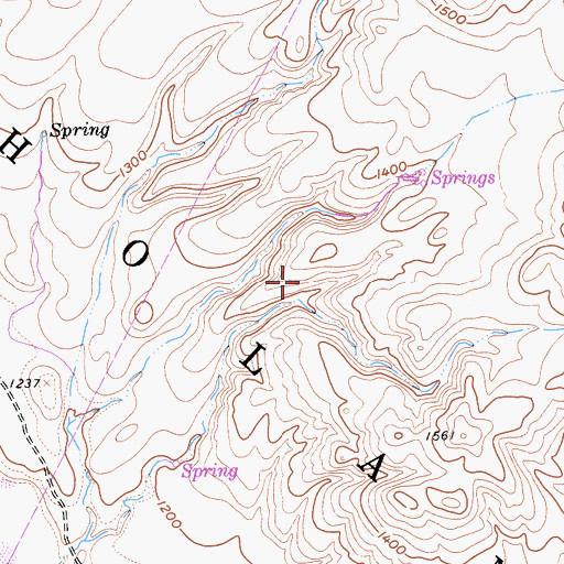 Topographic Map of Cholame, CA