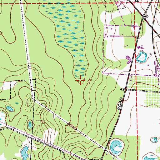 Topographic Map of City of Winter Springs, FL