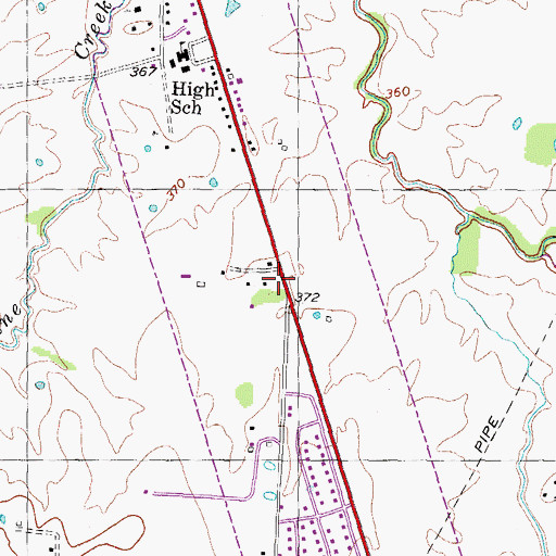 Topographic Map of City of Woodland Mills, TN