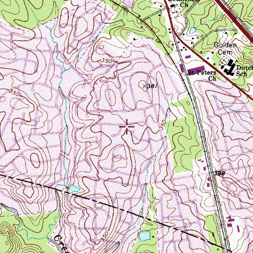 Topographic Map of Town of Irmo, SC