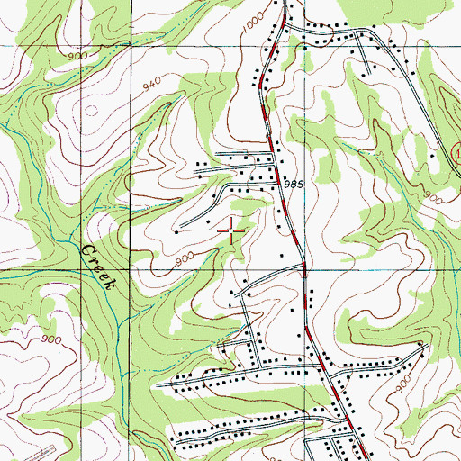 Topographic Map of Town of Kingstown, NC
