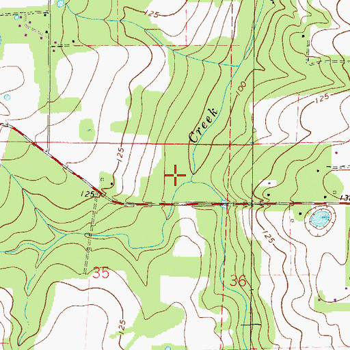 Topographic Map of Town of La Crosse, FL