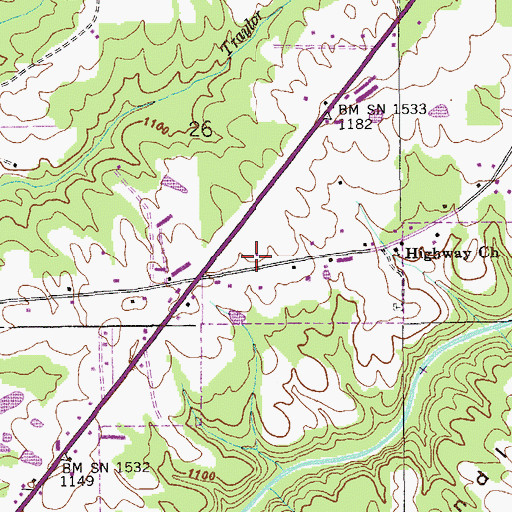 Topographic Map of Town of Lakeview, AL