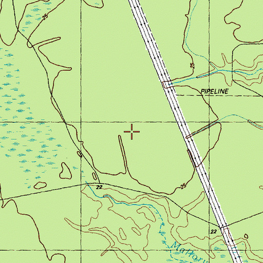Topographic Map of Town of Leland, NC