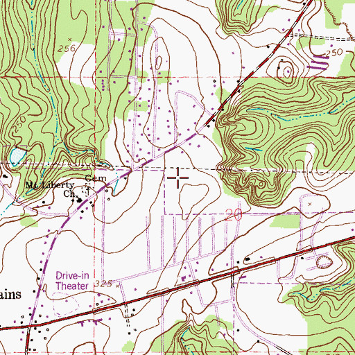 Topographic Map of Town of Level Plains, AL