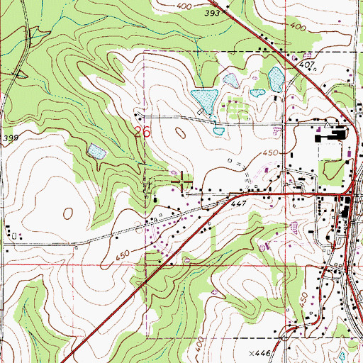 Topographic Map of Town of McKenzie, AL