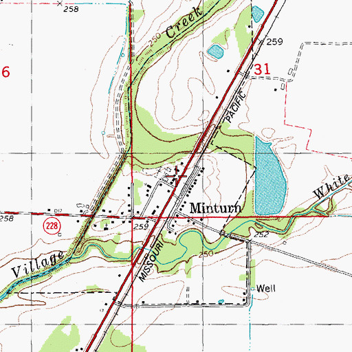 Topographic Map of Town of Minturn, AR