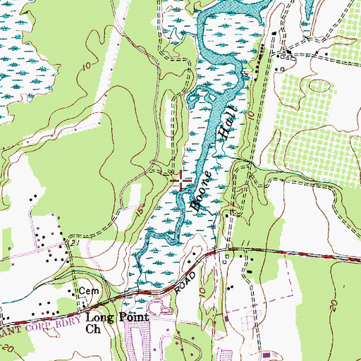Topographic Map of Town of Mount Pleasant, SC
