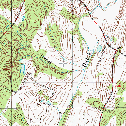 Topographic Map of Town of Mount Pleasant, NC