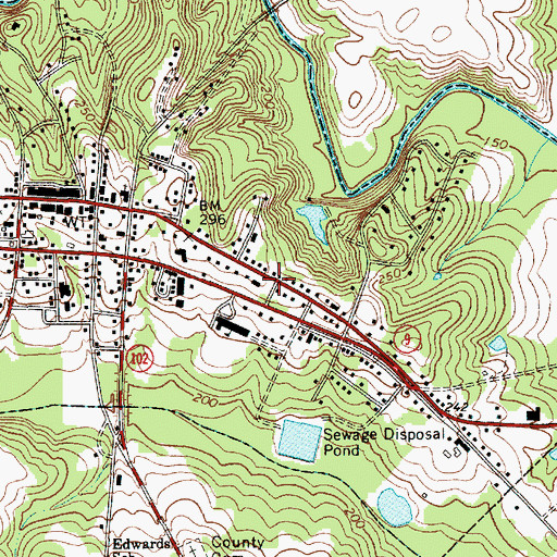 Topographic Map of Town of Chesterfield, SC
