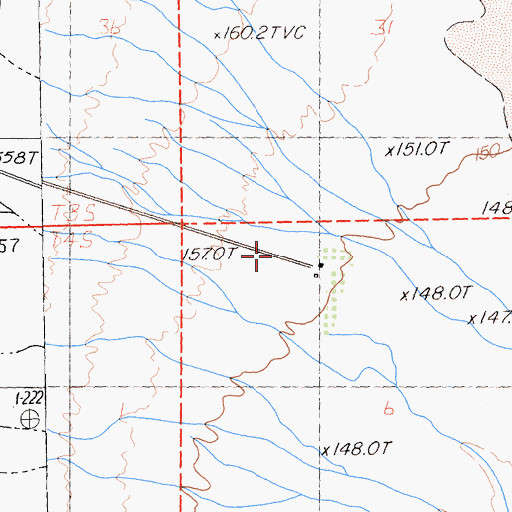 Topographic Map of Circle E Ranch, CA