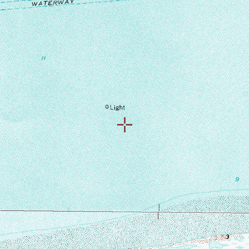 Topographic Map of Town of Dauphin Island, AL