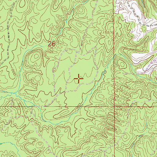 Topographic Map of Town of Edwardsville, AL