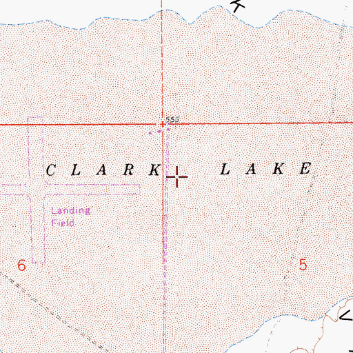 Topographic Map of Clark Lake, CA