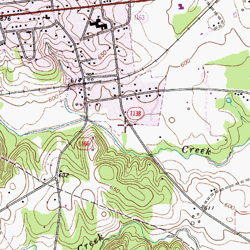 Topographic Map of Town of Harrisburg, NC