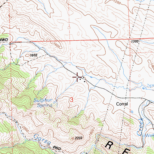 Topographic Map of Clark Ranch, CA