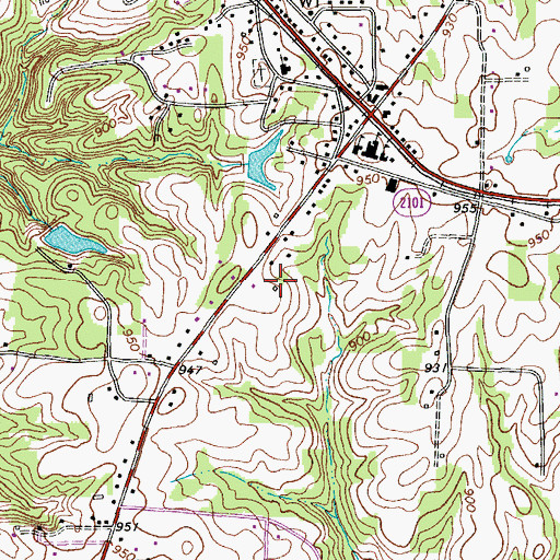 Topographic Map of Town of Stokesdale, NC