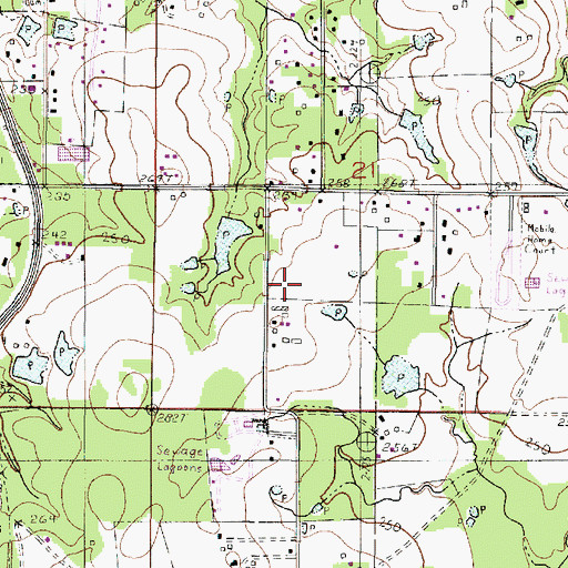 Topographic Map of Town of Stonewall, LA