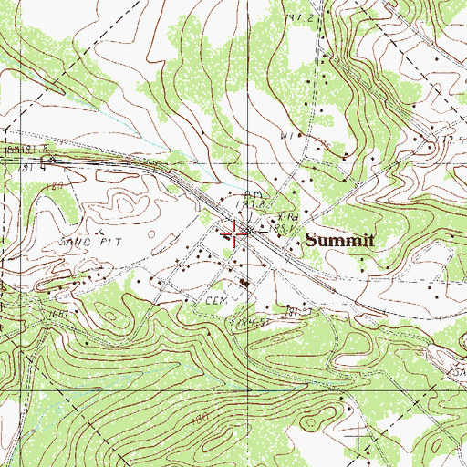 Topographic Map of Town of Summit, SC