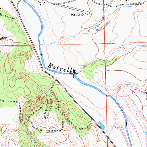 Topographic Map of Clarke Canyon, CA
