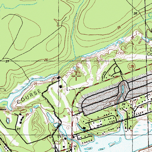 Topographic Map of Town of Sunset Beach, NC