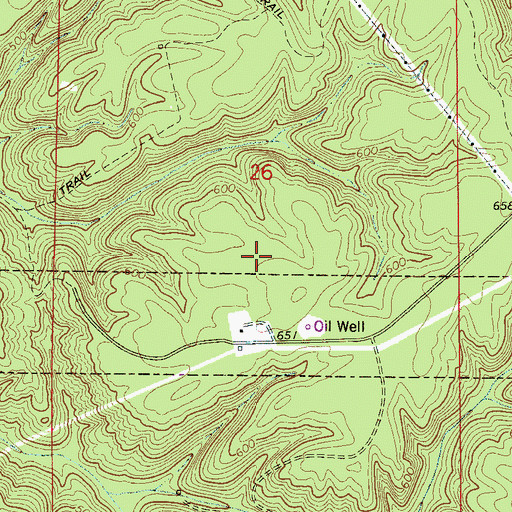 Topographic Map of Town of Sylvan Springs, AL