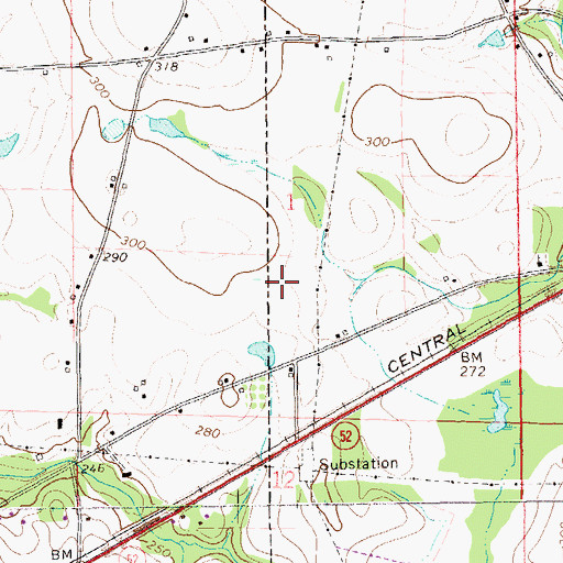 Topographic Map of Town of Webb, AL