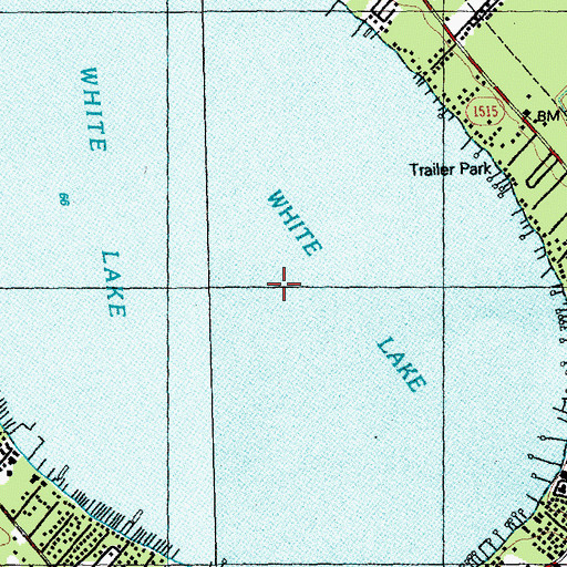 Topographic Map of Town of White Lake, NC