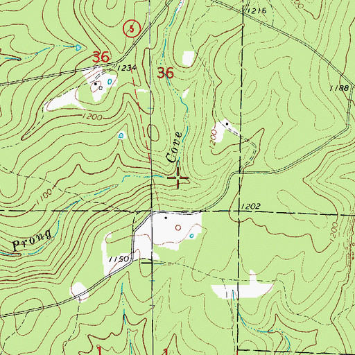 Topographic Map of Township of Arbana, AR