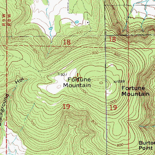 Topographic Map of Township of Marcella, AR
