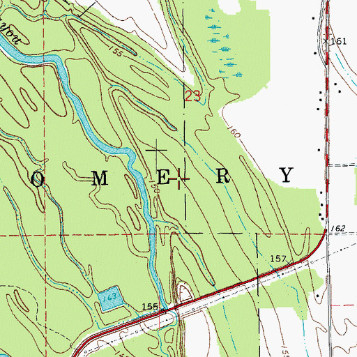 Topographic Map of Township of Montgomery-Smalley, AR