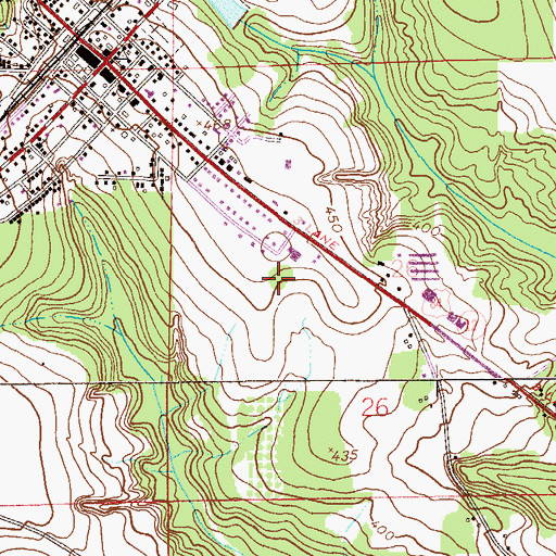 Topographic Map of Town of New Brockton, AL