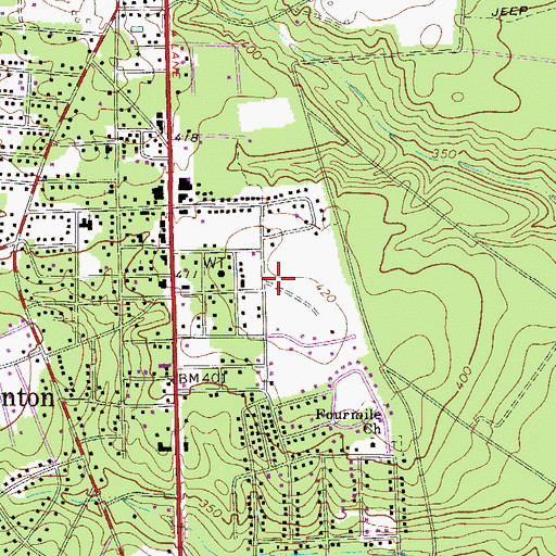 Topographic Map of Town of New Ellenton, SC