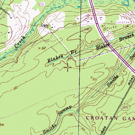 Topographic Map of Town of Newport, NC