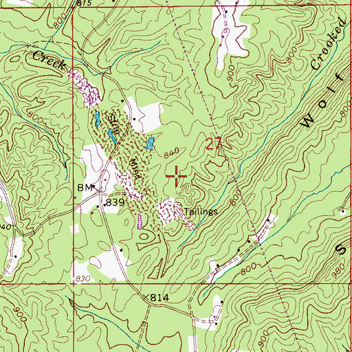 Topographic Map of Town of Odenville, AL