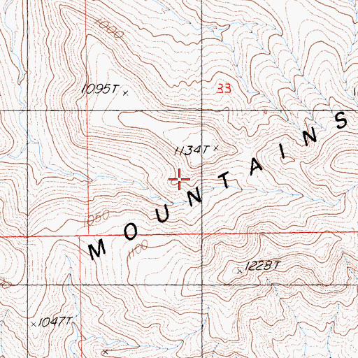 Topographic Map of Clipper Mountains, CA