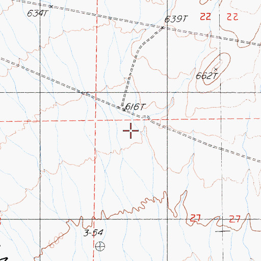 Topographic Map of Clipper Wash, CA