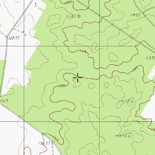 Topographic Map of Town of Pelion, SC